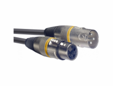 Stagg SMC1 YW, mikrofonní kabel XLR/XLR, 1m