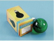 230V/25W E27 A19 Omnilux, zelená