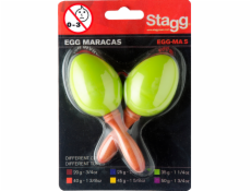 Stagg EGG-MA S/GR, pár vajíček, krátká rukojeť, zelené