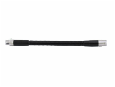 Husí krk XLR/XLR, 47cm, černý