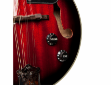 Stagg M50 E, elektroakustická bluegrassová mandolína, redburst