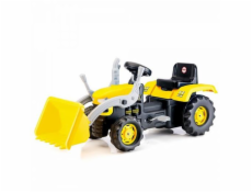 Hračka Dolu Velký šlapací traktor s rypadlem, žlutý 