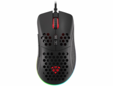 Genesis herná optická myš KRYPTON 555/RGB/8000 DPI/Herná/Optická/Drôtová USB/Čierna