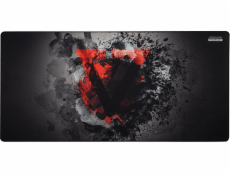 Modecom VOLCANO MERU herná podložka pod myš a klávesnicu, 1200x600x3 mm, čierna/sivá