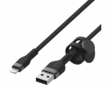 Belkin Flex Lightning/USB-A 1m mfi cert., black CAA010bt1MBK
