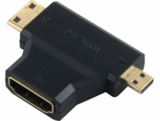 PremiumCord Adaptér HDMI na mini HDMI typ C a micro HDMI typ D