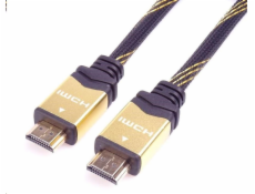 PREMIUMCORD Kabel HDMI 2.0 High Speed + Ethernet kabel HQ, zlacené konektory, 1,5m