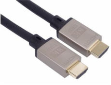 PREMIUMCORD Kabel HDMI 2.1 High Speed + Ethernet kabel 8K@60Hz, 4K@120Hz, pozlacené konektory, 1m