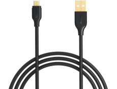 CB-MD1 Black rýchle rýchle nabíjanie micro USB-USB kábel | 1m | 480 Mbps