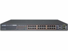 PLANET FGSW-2624HPS4 network switch Managed L2/L4 Gigabit Ethernet (10/100/1000) Power over Ethernet (PoE) 1U Blue