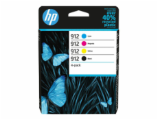 HP 912 4-pack Black/Cyan/Magenta/Yellow Original Ink Cartridges