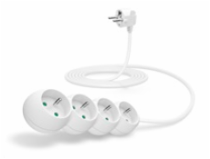 CONNECT IT prodlužovací kabel 230V, 3 zásuvky, 1,5 m, bez vypínače (bílý)
