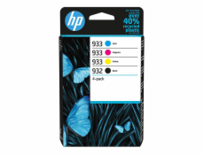 HP 932 Black / 933 CMY Original Ink Cartridge 4-Pack