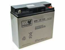 MPL MW POWER MW 18-12 UPS battery Lead-acid accumulator AGM Maintenance-free 12 V 18 Ah Black