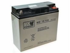 MPL MW POWER MW 18-12 UPS batérie Lead-acid accumulator AGM Maintenance-free 12 V 18 Ah Black