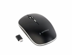 GEMBIRD myš MUSW-4BSC-01, bezdrátová, USB Type-C receiver, černá