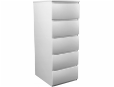 Topeshop W5 matná biela komoda