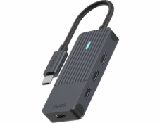 Rapoo USB-C Hub grey USB-C to  USB-C