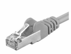 Patch kabel FTP cat 5e, 10m - šedý