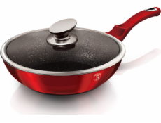 BerlingerHaus WOK panvica s mramorovým povrchom 28cm BH-1265 Burgundy Metallic Line