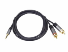 PREMIUMCORD kabel, Jack 3.5mm-2xCINCH M/M 3m