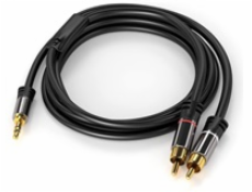 PREMIUMCORD kabel, Jack 3.5mm-2xCINCH M/M 1,5m