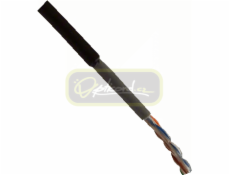 FTP kabel (drát) Cat5e Outdoor černý -40 - 70°C, bal.100m Double Jacket