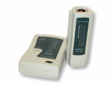 UTP kabel tester RJ11,RJ45-indikace LED diody,čern