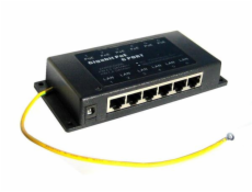 POE Gigabitový stíněný 6-portový pasivní panel