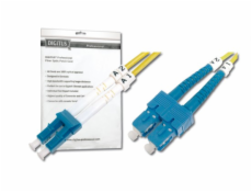 DIGITUS Fiber Optic Patch Cord, LC to SC, Singlemode 09/125 µ, Duplex Length 10m