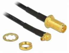 Delock Antenna Cable RP-SMA Jack Bulkhead > MMCX 90° Plug 320 mm