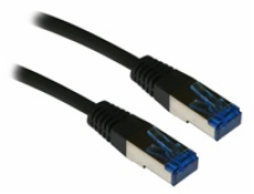 XtendLan patch kabel Cat6A, SFTP, LSFRZH, 1m, černý