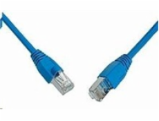 Patch kabel CAT5E SFTP PVC 15m modrý snag-proof C5E-315BU-15MB