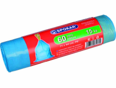 Pytel na odpadky zatahovací 63x68 cm 60L/15 ks SPOKAR