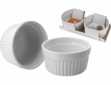 miska zapékací 2ks 185ml bílá MUFFINY