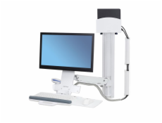 ERGOTRON StyleView® Sit-Stand Combo System, držák LCD, klávesnice+ myš,scanner,malé PC, bílý