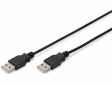 Digitus Připojovací kabel USB 2.0, typ A M / M, 1,0 m, kompatibilní s USB 2.0, bl