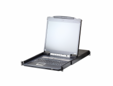 Konsola KVM Aten ATEN KVM 16 port LCD LED 17   + keyboard + touchpad USB-PS/2, IP Admin - CL5716IM-ATA-AG