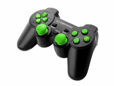 Esperanza EGG107G Gaming Controller Gamepad PC Playstation 3 Analogue / Digital USB 2.0 Black/Green