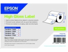 High Gloss Label - Die-cut Roll, 76x51,610ks