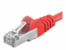 PREMIUMCORD Patch kabel CAT6a S-FTP, RJ45-RJ45, AWG 26/7 2m červená