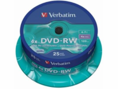 VERBATIM DVD-RW(25-pack)Spindle/4x/4.7GB