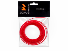 3DW - ABS filament 1,75mm červená, 10m, tisk 220-250°C