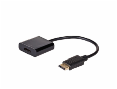 Akyga adaptér DisplayPort/HDMI/ABS/PVC/cerná