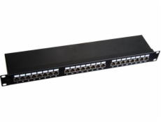 A-LAN Patch panel 1U 19 STP 24p. cat6 LSA police Q-LANTEC - PK-S6-1