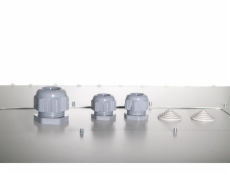 Digitus 9U nástěnná skříňka, venkovní, IP55 579x600x600 mm, barva šedá (RAL 7035)