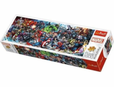 Trefl Puzzle 1 000 dílků Panorama Marvel The Avengers