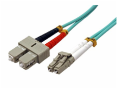 Optický patch cord Duplex LC-SC 50/125 0,25m MM OM4 Optický patch cord Duplex LC-SC 50/125 0,25m MM OM4