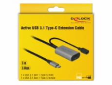Delock Aktivní prodlužovací kabel USB 3.1 Gen 1 USB Type-C™ 5 m