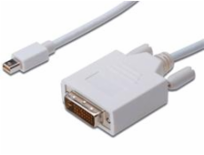 PREMIUMCORD Kabel Mini DisplayPort - DVI 2m, bílý PREMIUMCORD Kabel Mini DisplayPort - DVI 2m, bílý